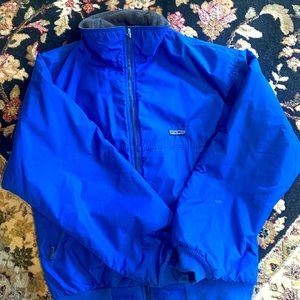 Vintage Patagonia bomber jacket. Blue